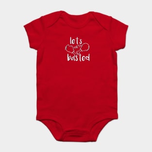 Let's Get Basted Thanksgiving Turkey Food Holiday Gobble Wobble Baby Bodysuit